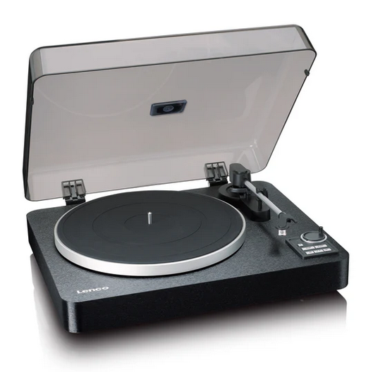 LENCO LBTA-165BK - Bluetooth® iletimli ve ön yükselticili tam otomatik döner tabla - Metal döner tabla ve kol kolu - Siyah - Görsel 3