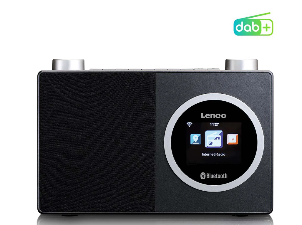 LENCO DIR-70BK - Renkli ekranlı ve Bluetooth® özellikli internet radyosu - Siyah