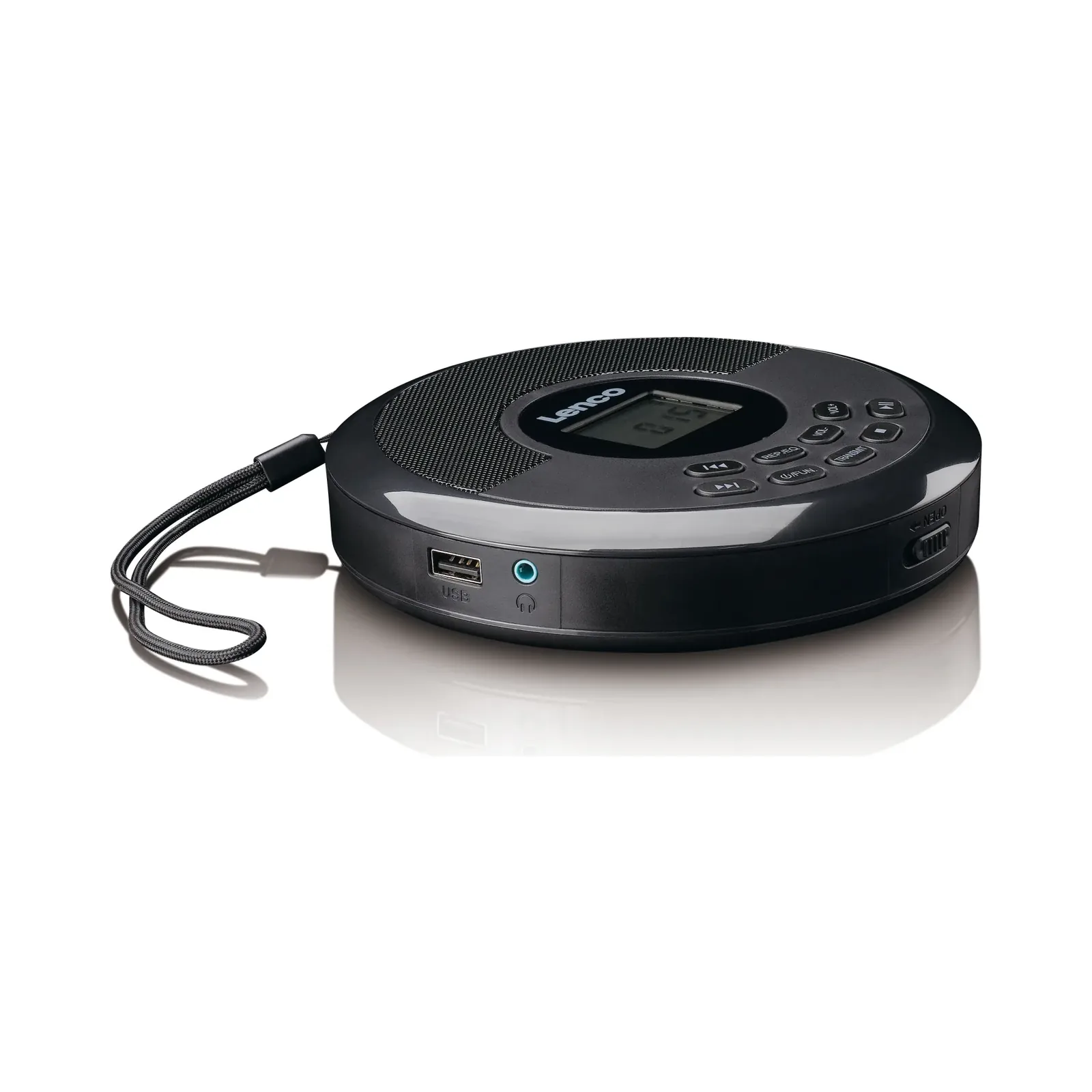 Lenco CD-340BK - Bluetooth ve dahili hoparlörlü taşınabilir CD/MP3 çalar