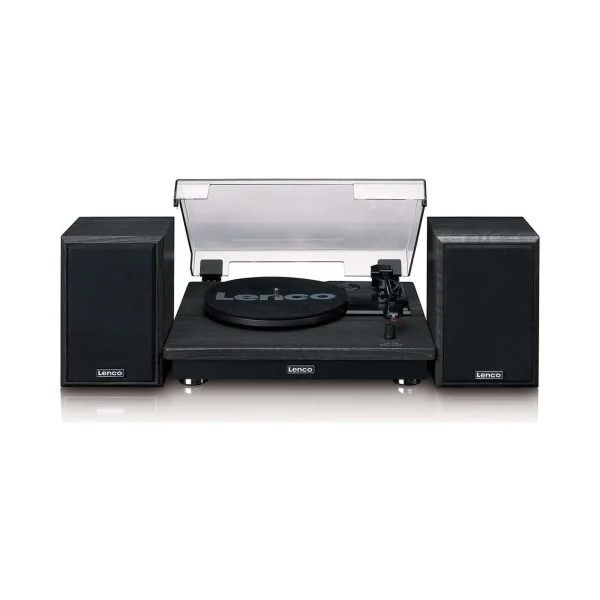 ENCO LS-100BK Bluetoothlu - 2 harici hoparlörlü pikap