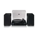 LENCO LS-700BK - Hoparlörlü, Bluetooth® özellikli ve Ortofon 2M Red pikaplı yüksek güçlü HiFi plak çalar