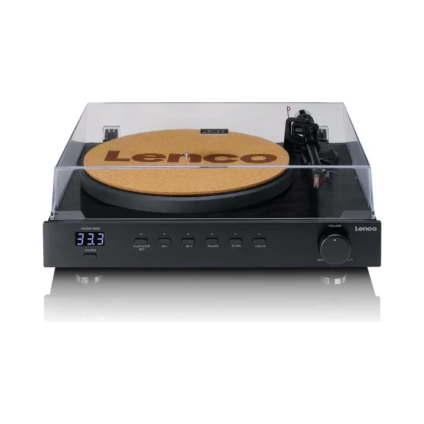 LENCO LS-700BK - Hoparlörlü, Bluetooth® özellikli ve Ortofon 2M Red pikaplı yüksek güçlü HiFi plak çalar