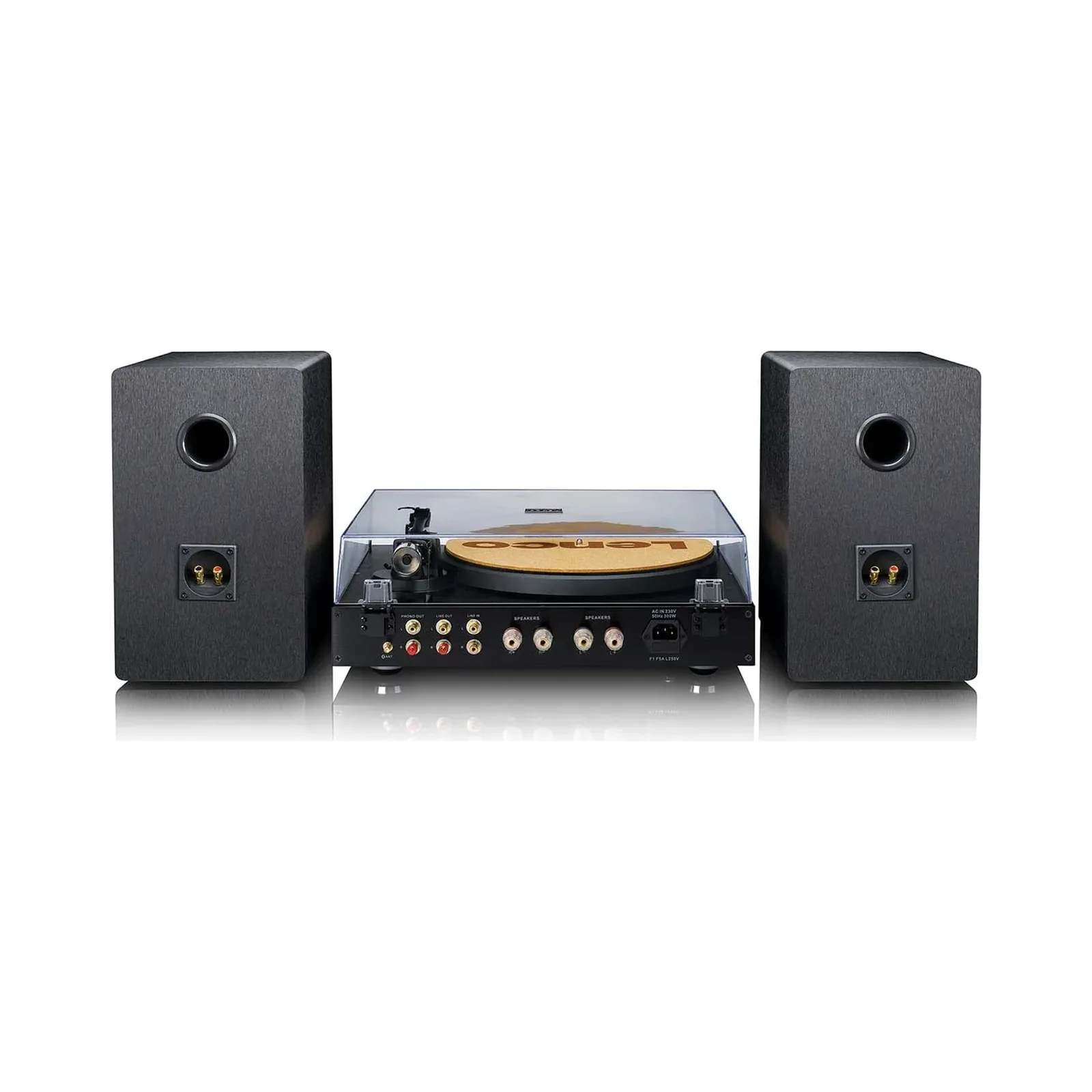 LENCO LS-700BK - Hoparlörlü, Bluetooth® özellikli ve Ortofon 2M Red pikaplı yüksek güçlü HiFi plak çalar