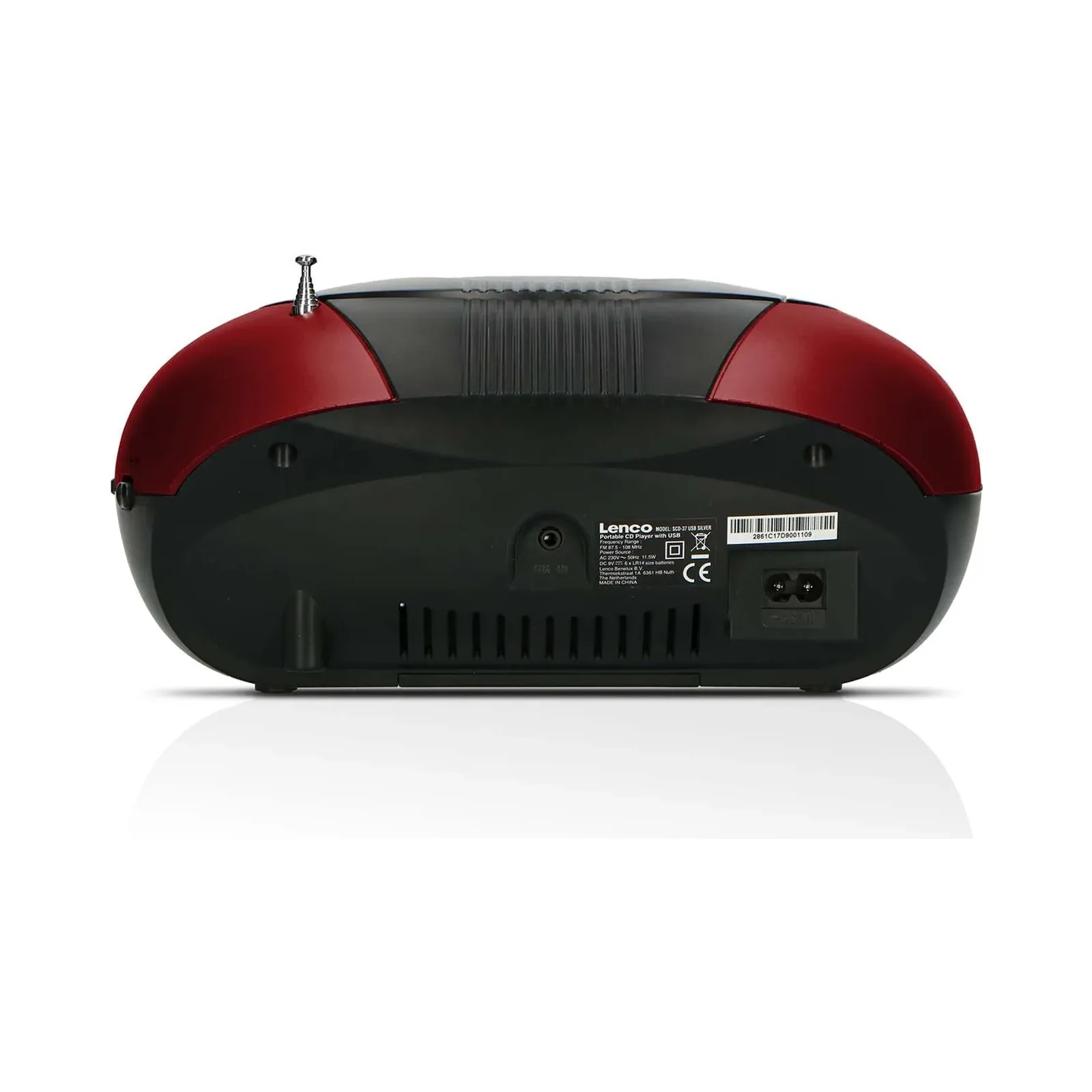 LENCO SCD-37 USB Kırmızı - Taşınabilir FM Radyo CD ve USB oynatıcı