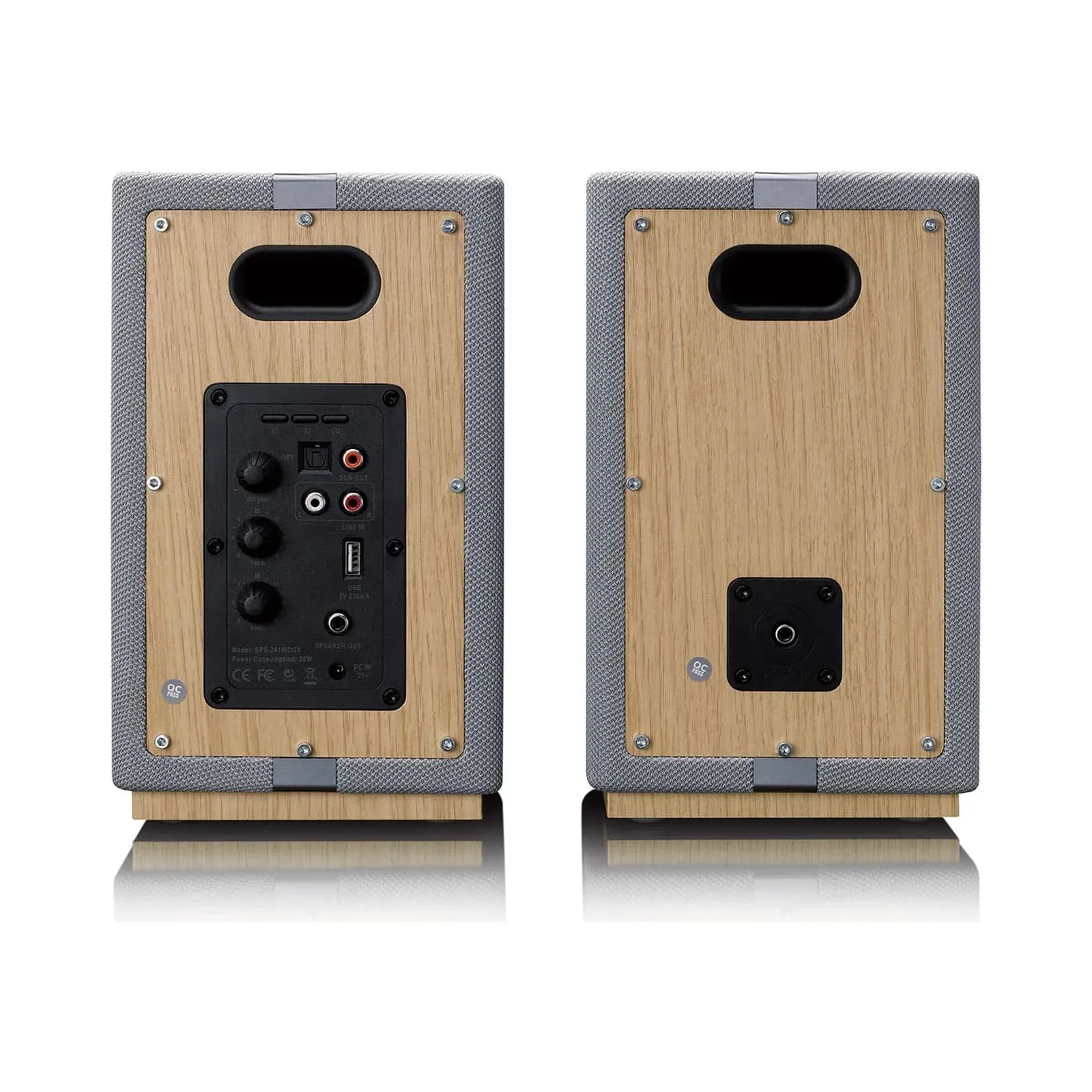 Lenco SPB-241WDGY - HiFi Stereo Bluetooth® Hoparlör Çifti